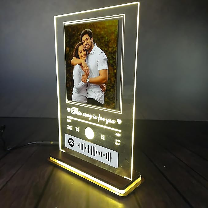 Photo and sound LED plaque